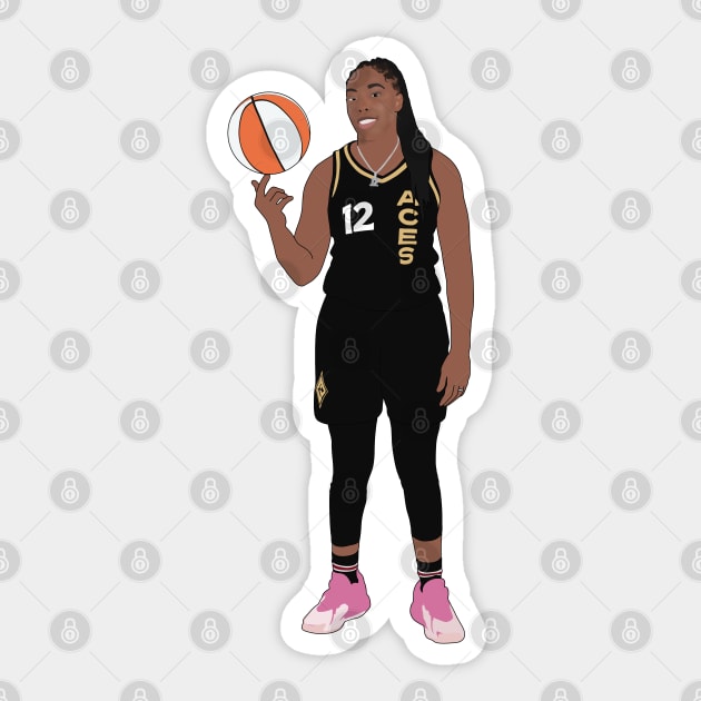 Chelsea Gray Las Vegas Basketball Aces Sticker by Hevding